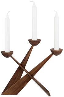 Candlestick "Candletree" (without candles), walnut wood version