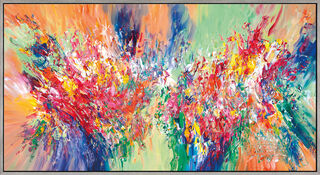 Bild "Symphony of Spring L 1" (2023) (Original / Unikat), gerahmt