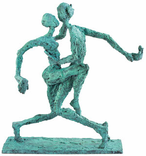 Skulptur "Gleichklang" (2021), Bronze von Helge Leiberg