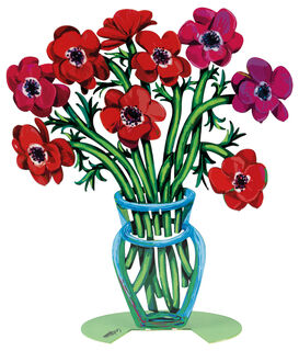 Oboustranná stojanová socha "Poppies" od David Gerstein