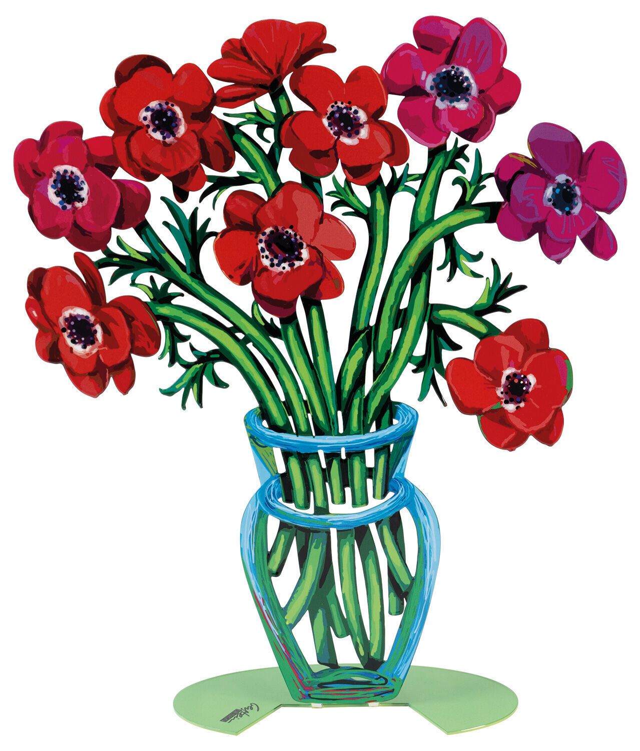 Oboustranná stojanová socha "Poppies" od David Gerstein