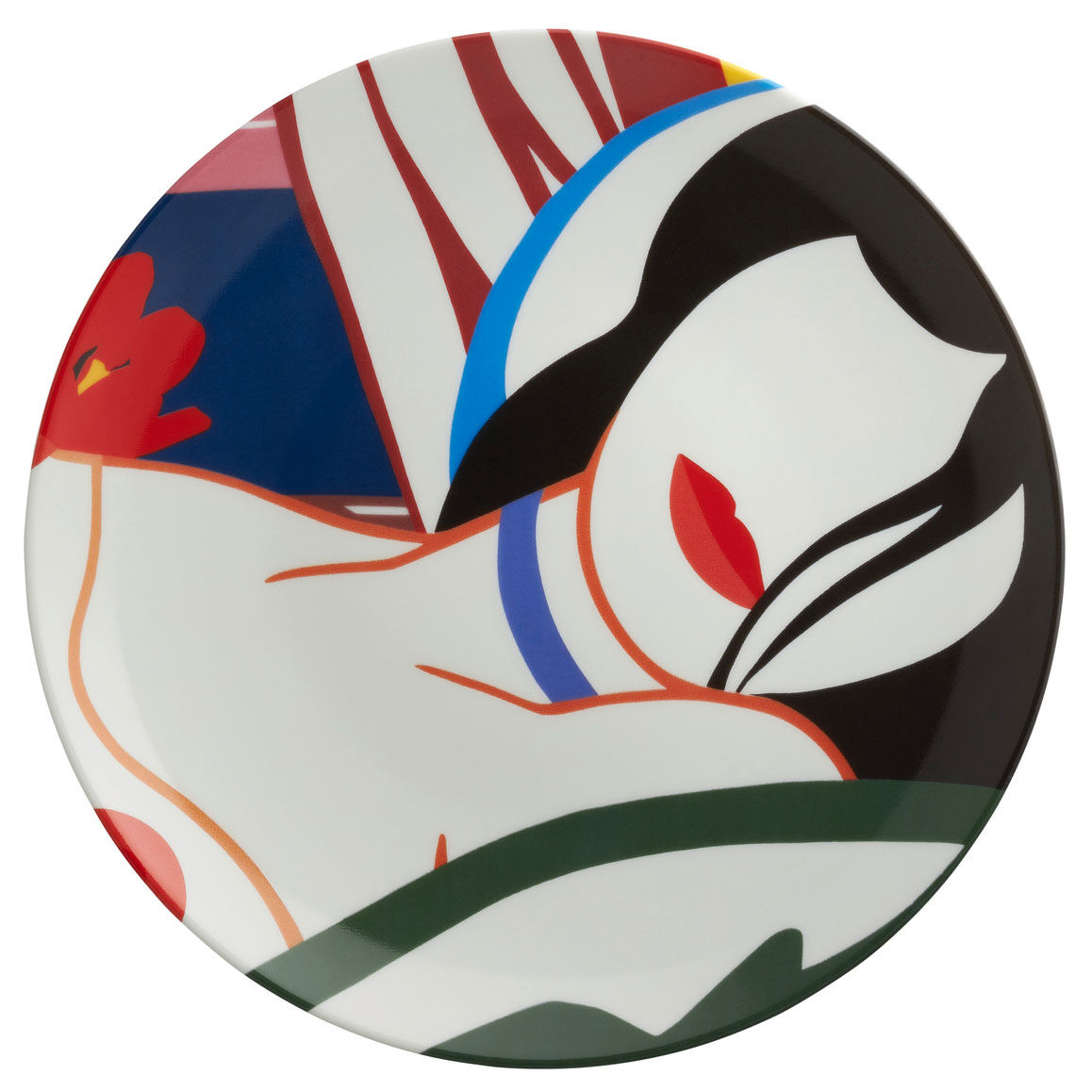 Assiette en porcelaine "Vivienne" (1985) de Tom Wesselmann