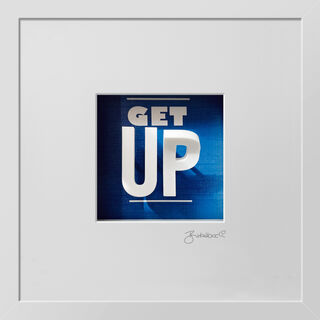 3D-Bild "GET UP", gerahmt