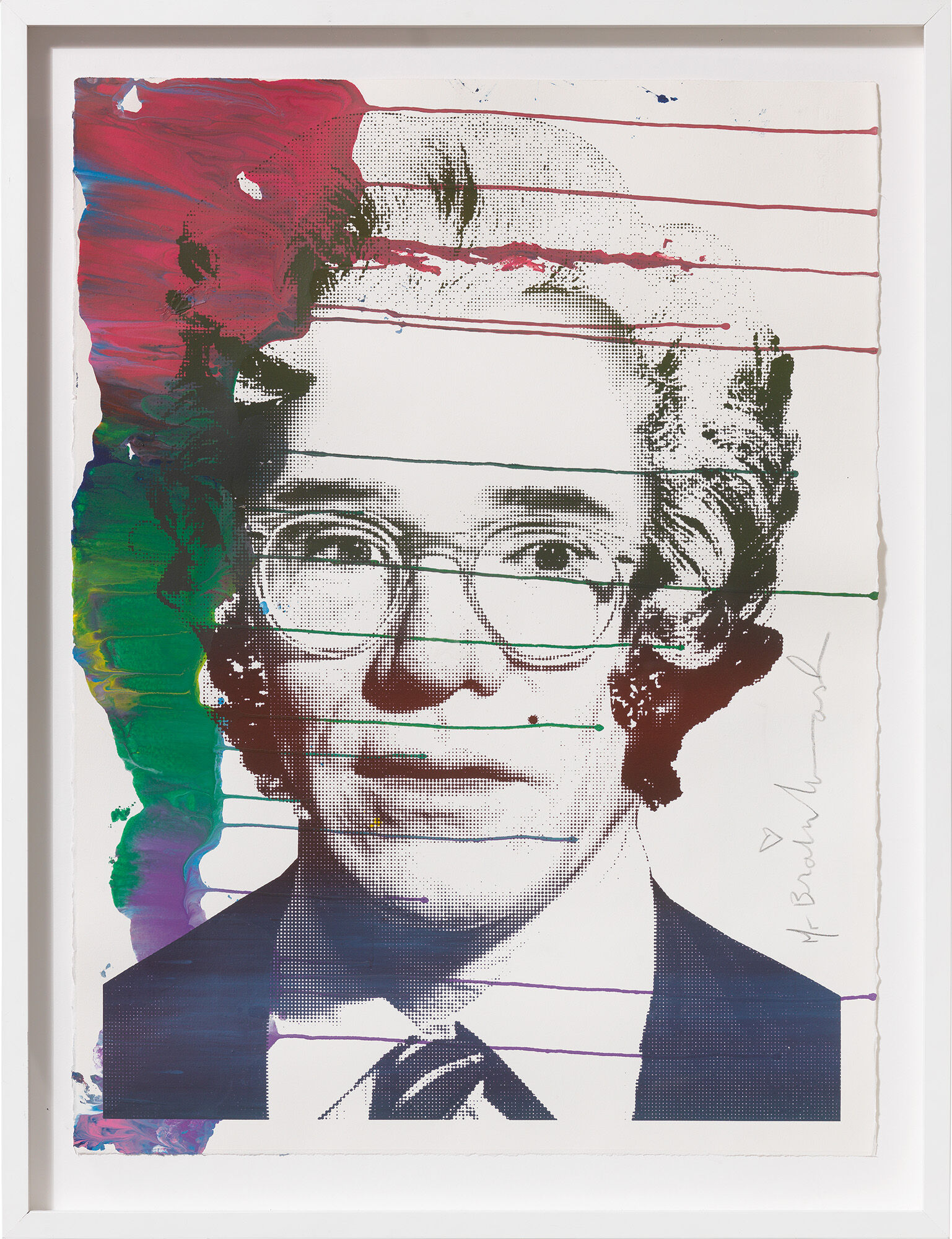 Tableau "Andy Warhol" (2009) (Pièce unique) von Mr. Brainwash