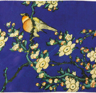 Silketørklæde "Kirsebærblomster" von Katsushika Hokusai