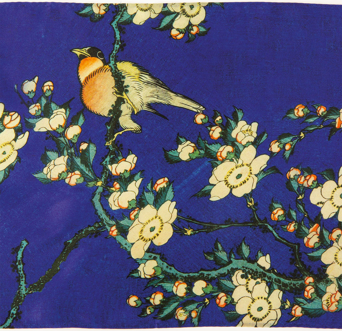 Seidenschal "Kirschblüten" von Katsushika Hokusai