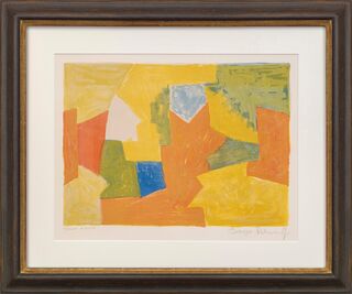 Obraz „Composition jaune, orange et verte“ (1957)