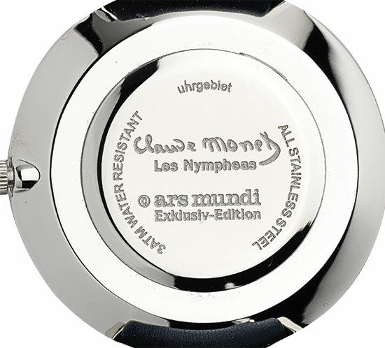 Artist's wristwatch "Monet - Les Nymphéas"