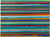Tableau "Broken Line Thin blue rubyred" (2023) (Pièce unique)