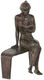 Skulptur "Lesende", Bronze von Jürgen Ebert