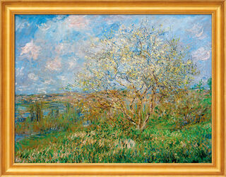 Bild "Der Frühling" (1880/82), gerahmt von Claude Monet