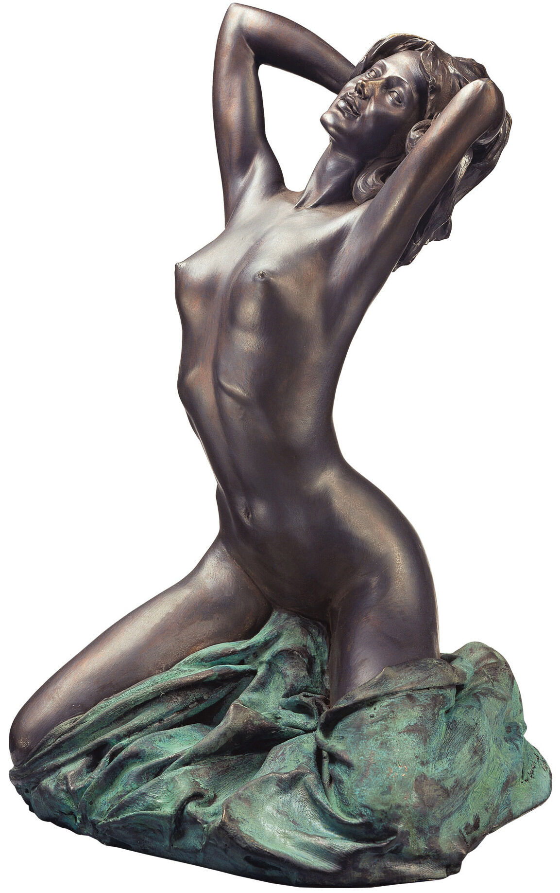 Skulptur "Nudo nuovo" (1992), Version in Kunstmarmor bronziert von Vittorio Luigi Tessaro