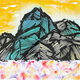 Schilderij "Aloha Mountain I" (2025) (Uniek stuk) van Zyko78