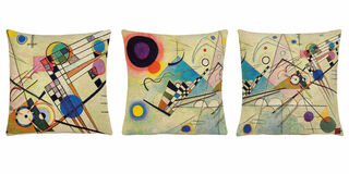 3 Kissenhüllen "Komposition VIII A-C" im Set von Wassily Kandinsky