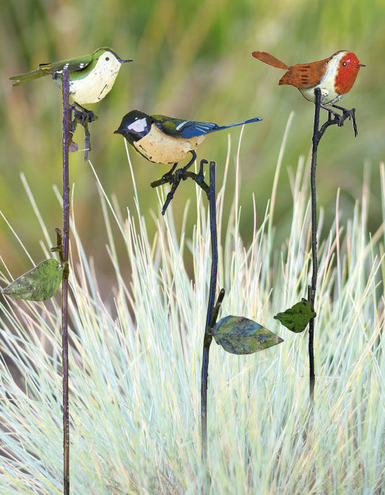 Tuinpalen "Songbirds", 3-delig