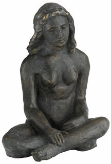 Skulptur "Sitzende" (1912), Bronze von August Macke