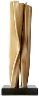 Scultura "Folding 1" (2019), bronzo di Kuno Vollet