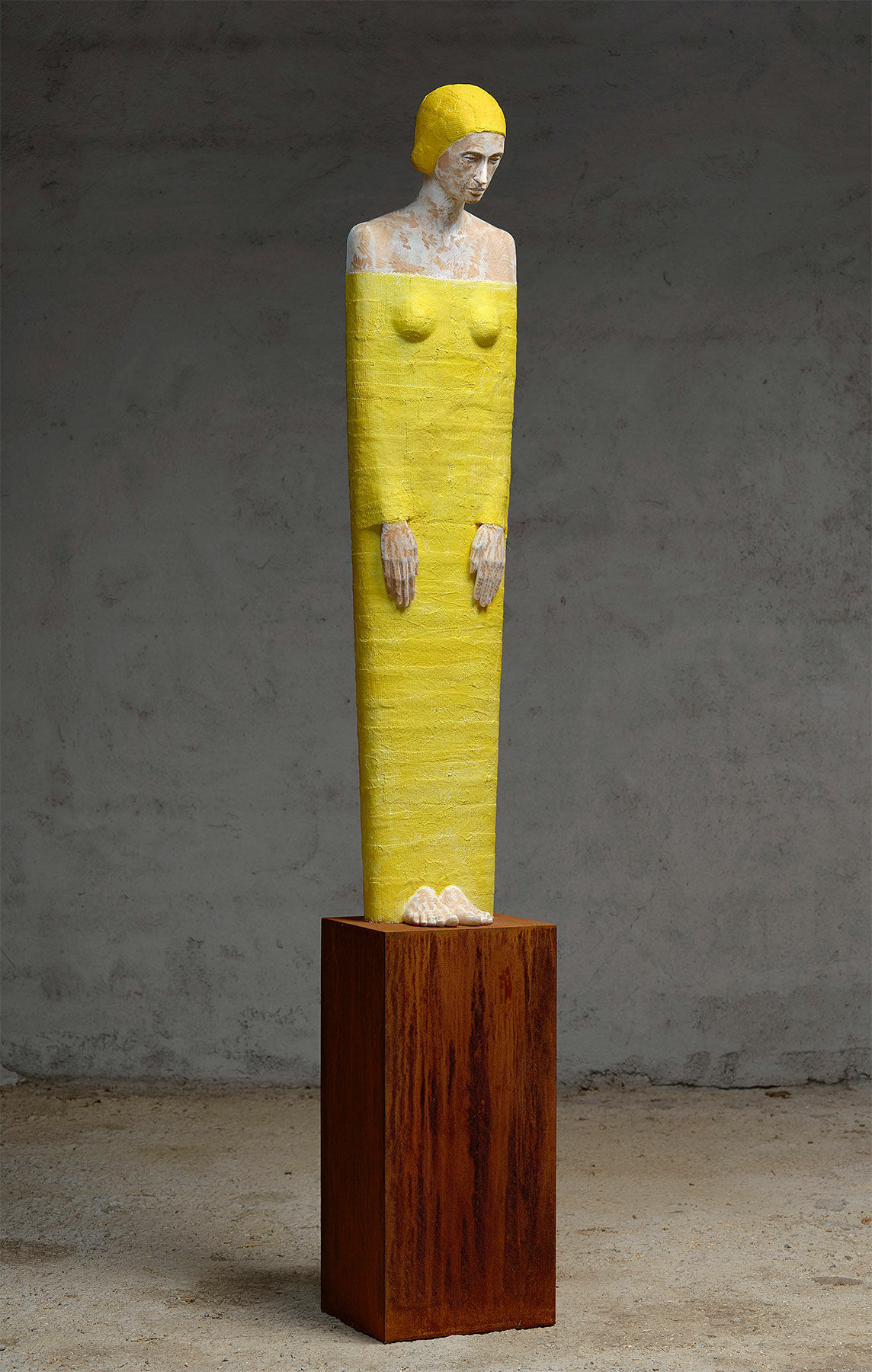 Skulptur "Hvilende" (Original / Unikt stykke), træ von Eric Perathoner