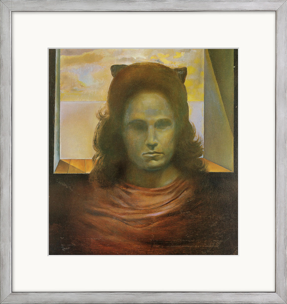 Bild "Portrait de Gala", gerahmt von Salvador Dalí