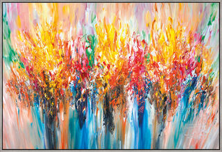 Bild "Summer Impressions XL 4" (2022) (Original / Unikat), gerahmt