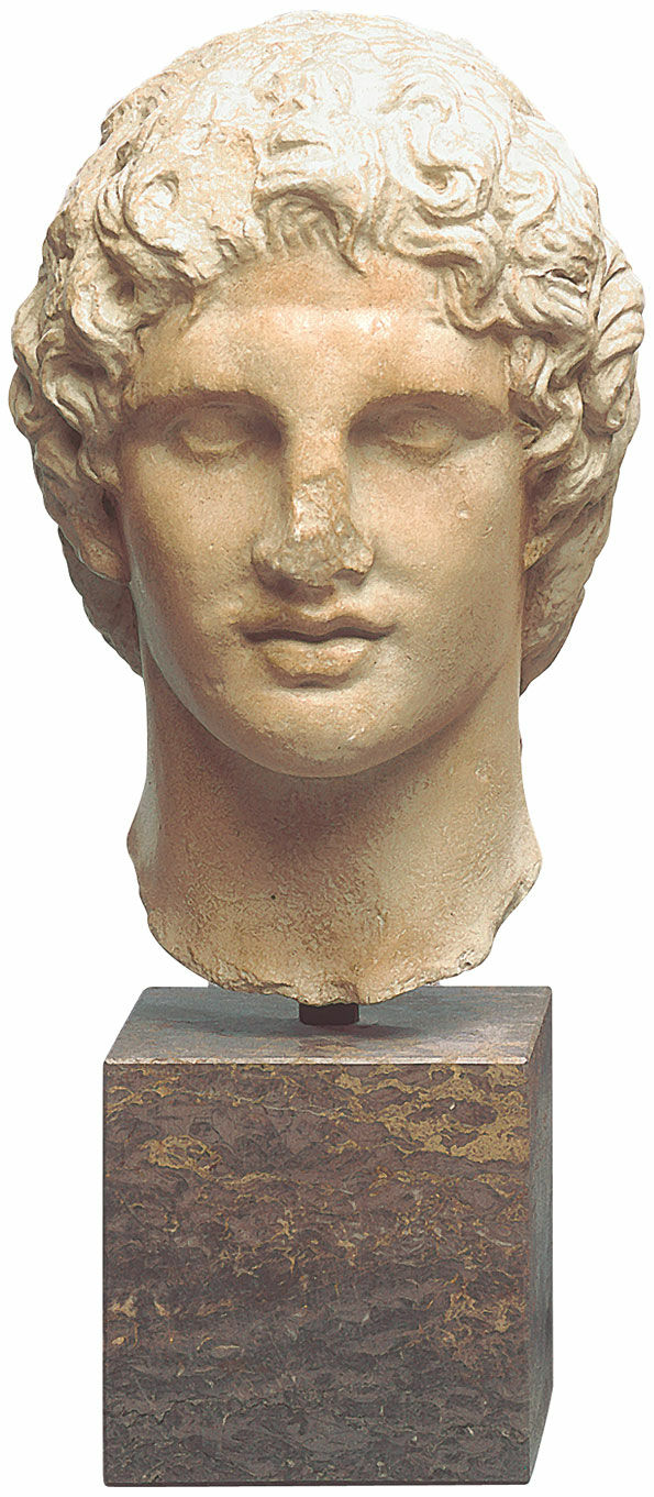 Portretkop van Alexander de Grote