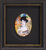 Cuadro en miniatura de porcelana "Adele Bloch-Bauer" (c. 1907), enmarcado