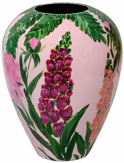 Glass vase "Pink Summer"
