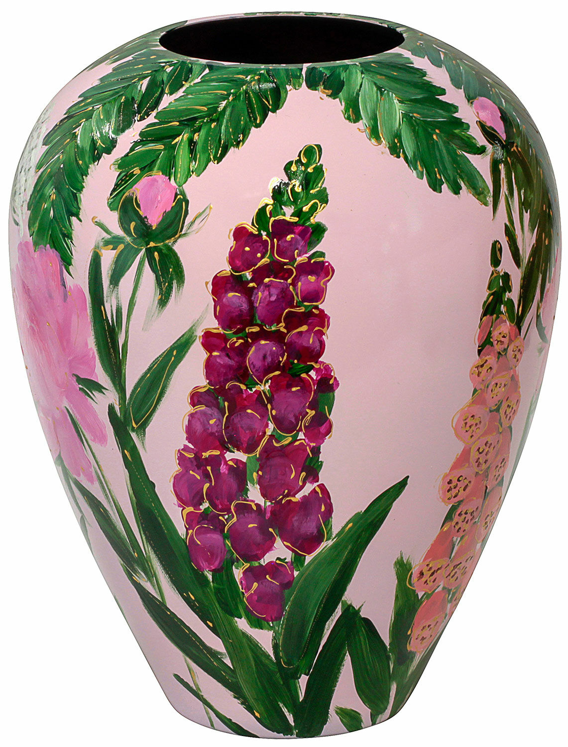 Vase en verre "Pink Summer" von Milou van Schaik Martinet