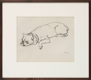 Obraz „Studie spícího boxera“ (1956) (Unikát)