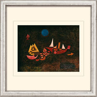 Bild "Abfahrt der Schiffe" (1927), gerahmt