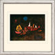 Bild "Abfahrt der Schiffe" (1927), gerahmt von Paul Klee
