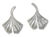 Boucles d'oreilles Ginkgo en argent 925