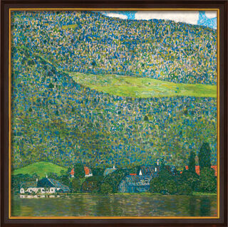 Bild "Litzlberg am Attersee" (1915), gerahmt