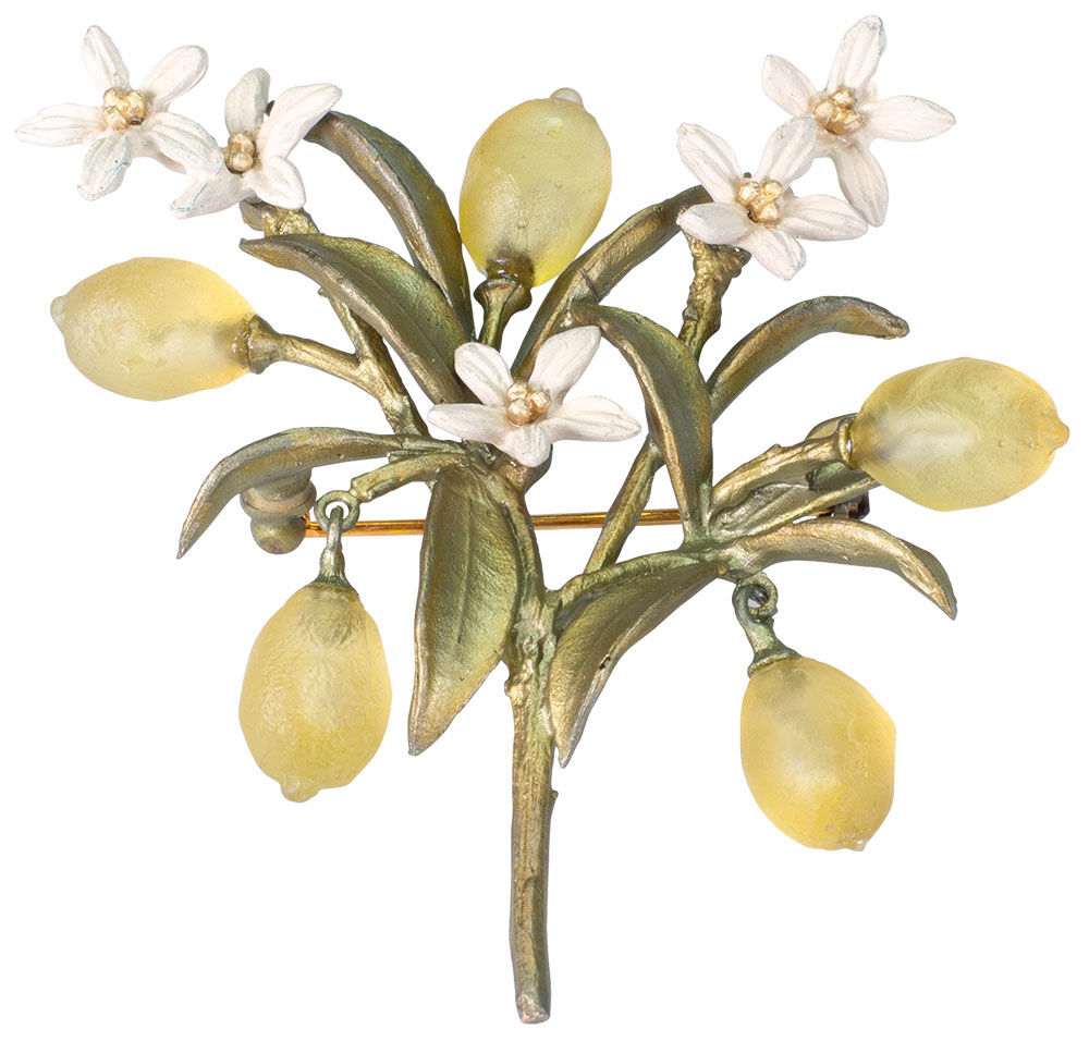 Brooch "Lemon Twig"