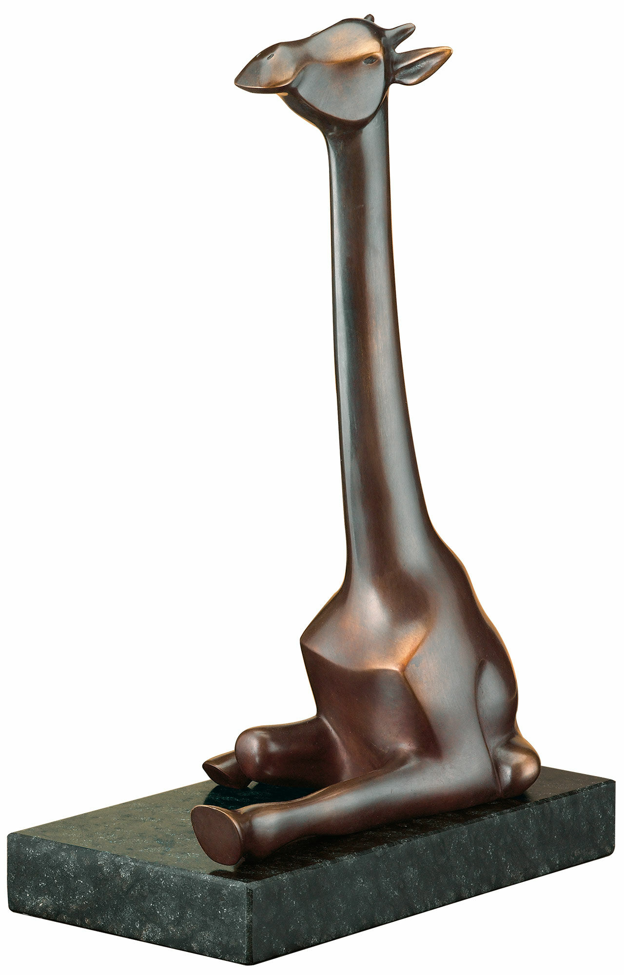 Sculpture "La girafe", bronze von Evert den Hartog