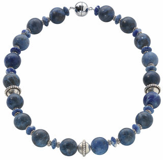 Pearl necklace "Dark Blue"