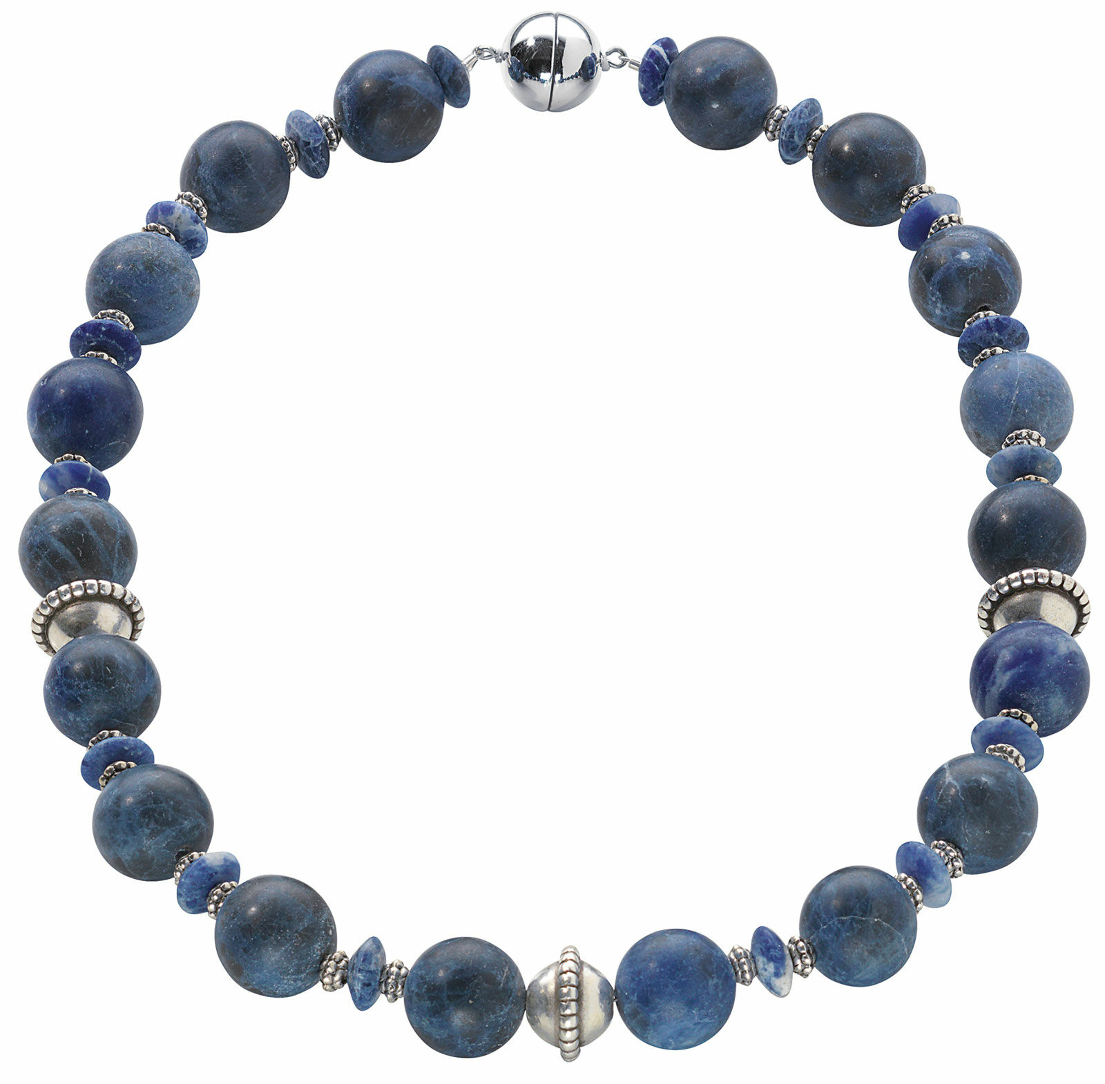 Collier de perles "Dark Blue" (bleu foncé)
