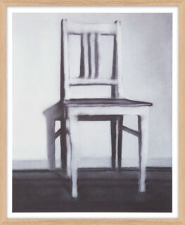Tableau "Chaise de cuisine" (1965), version naturelle encadrée de Gerhard Richter