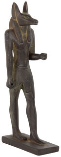 Scultura "Anubi in cammino", fusione