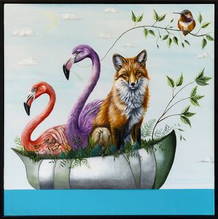 Opera "Serie Hopefulness I - Il giardino dei viaggiatori silenziosi" (2026) (Quadro unico)