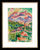 Bild "Italienische Landschaft - Toskana" (1913), Version schwarz-goldfarben gerahmt