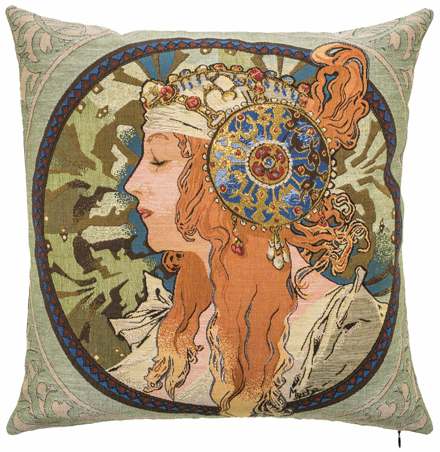 Cushion cover "Byzantine II" by Alphonse Mucha