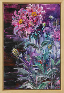 Picture "Lilac Times" (2020) (Original / Unique piece), framed by Sibylle Bross