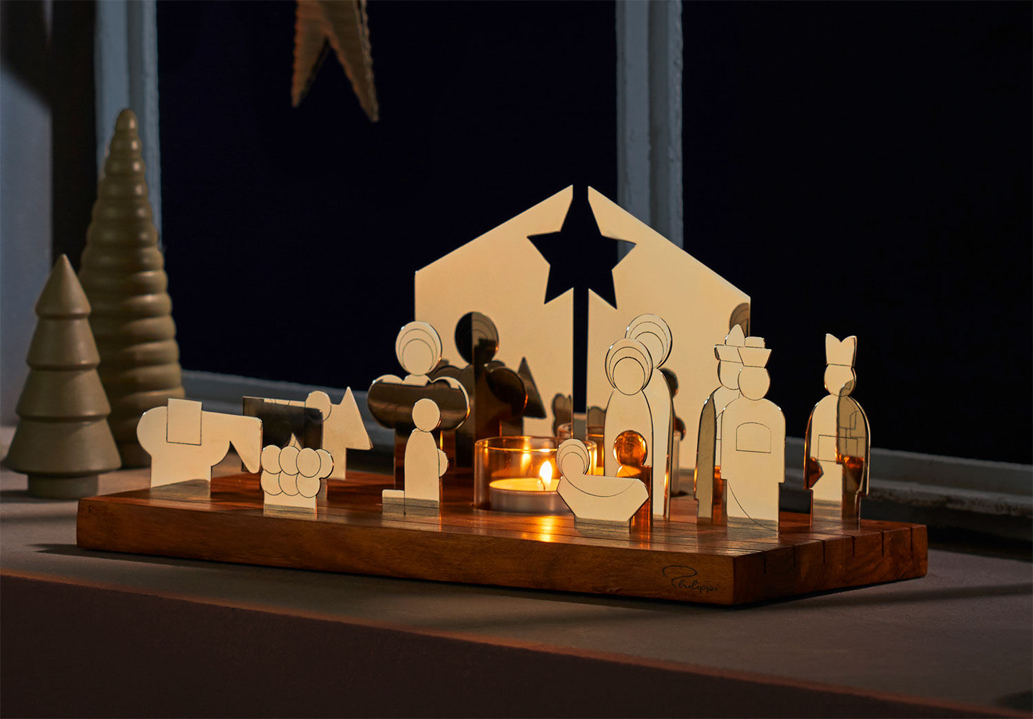 Weihnachtskrippe "Bethlehem" (ohne Kerze) von Philippi