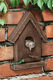 Tuinobject / wandsculptuur "Vogelhuisje", brons
