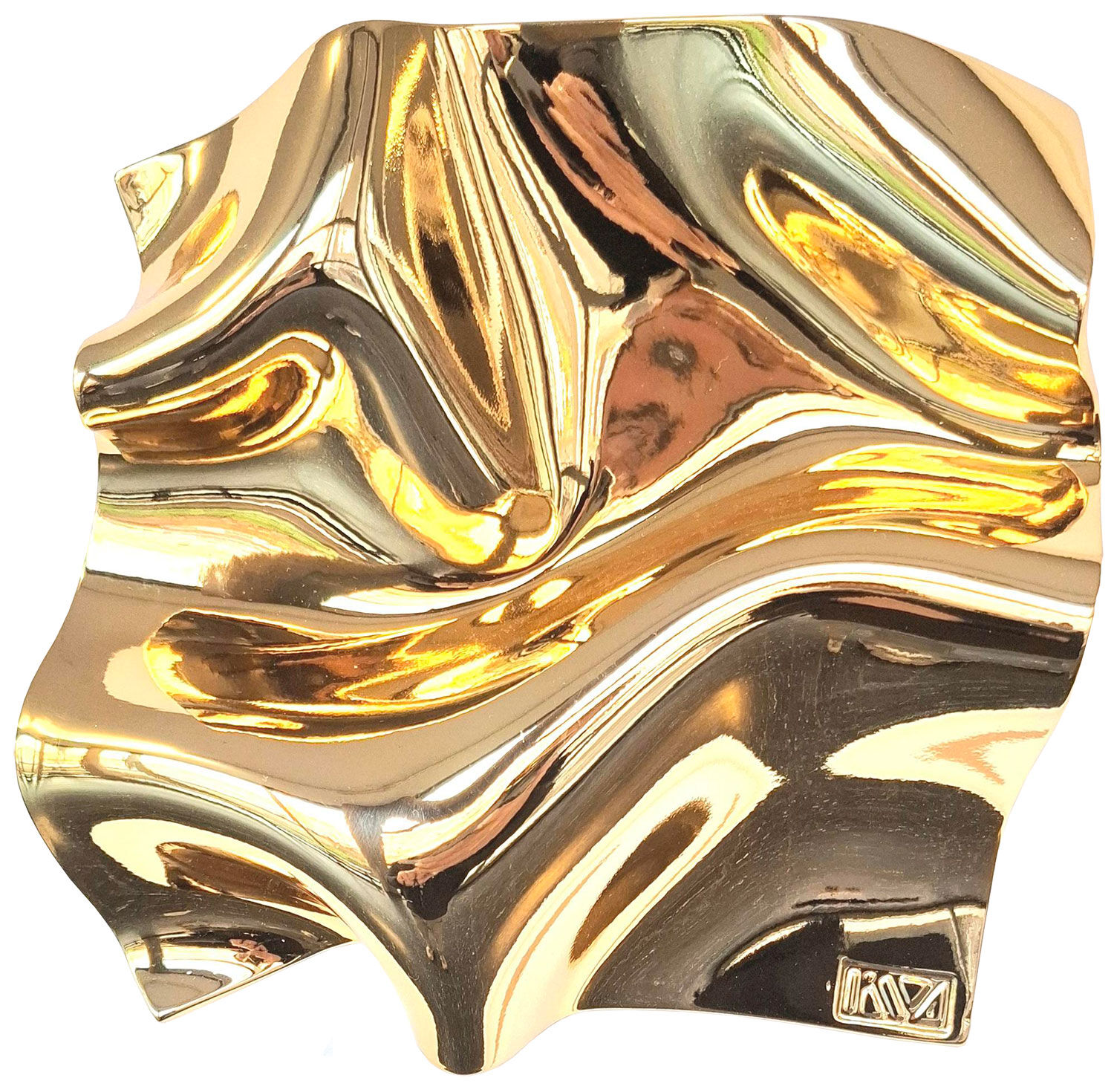 Vægskulptur "Folding I" (Original/unika værk) af Kuno Vollet