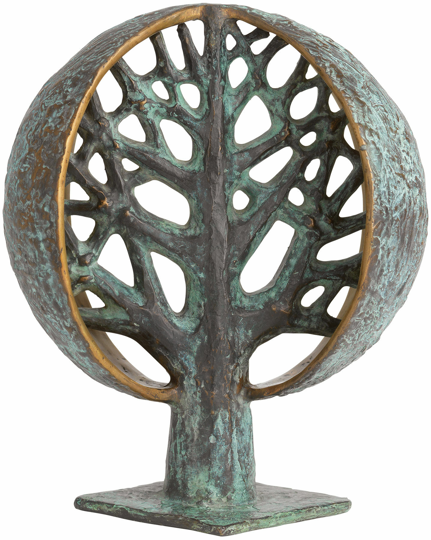 Skulptur "Lebensbaum" (1979), Bronze von Gerhard Brandes
