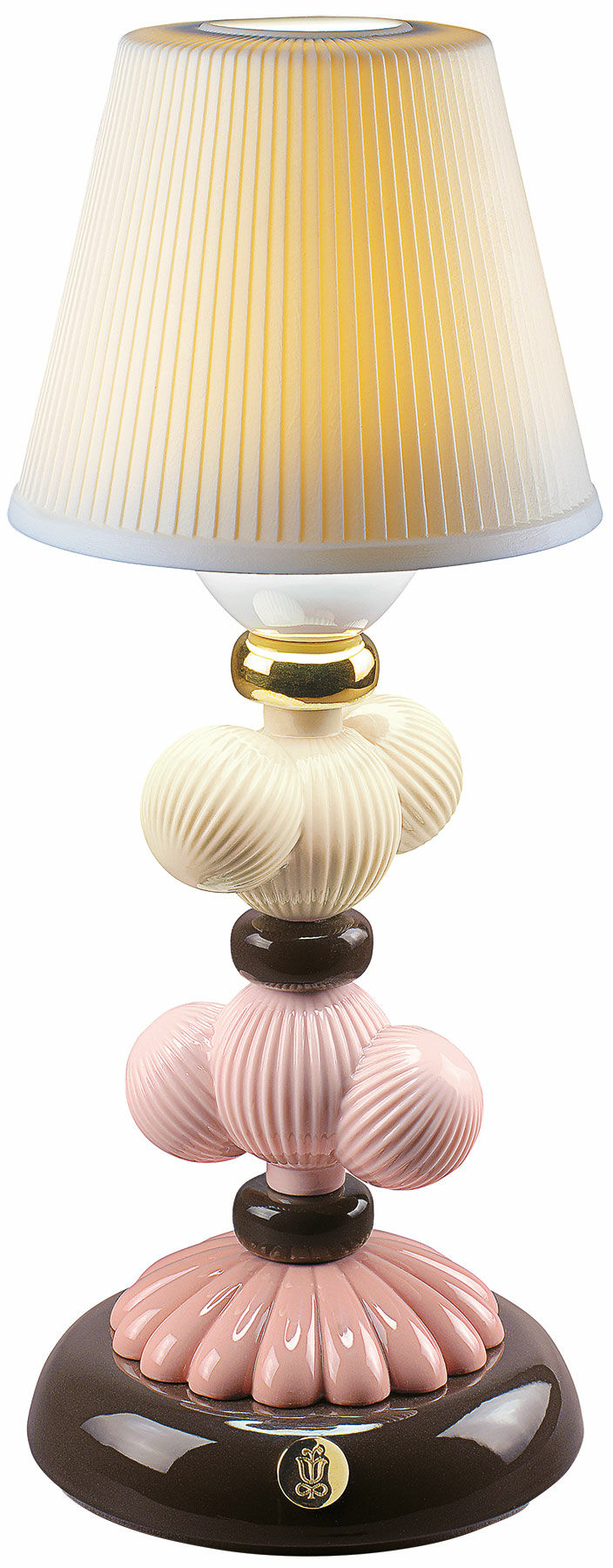 Ledningsfri LED-bordlampe "Cactus", porcelæn håndmalet von Lladró