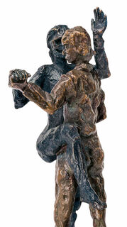 Skulptur "Tango Couple in Spring", bronze von Uwe Spiekermann