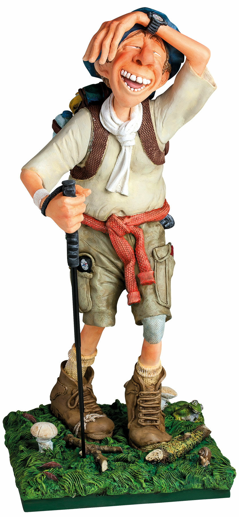 Caricature "The Hiker", hand-painted cast by Guillermo Forchino